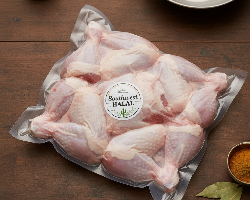 Whole Chicken Curry Cut – 40 lb Box (Individually Packed)