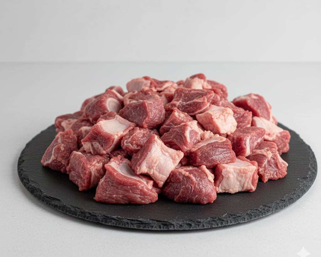 Goat cubes (mixed) – sold in 2 lb packs