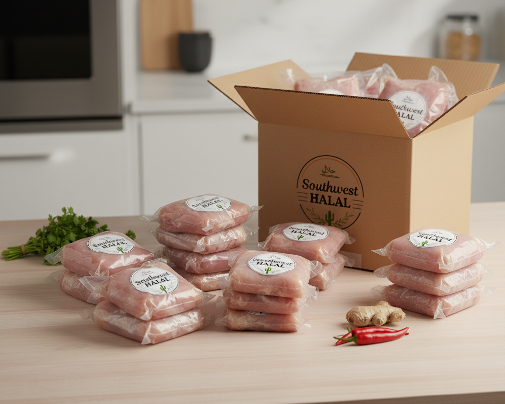 Boneless Skinless Chicken Thighs– 40 lb Box (2lb packs)